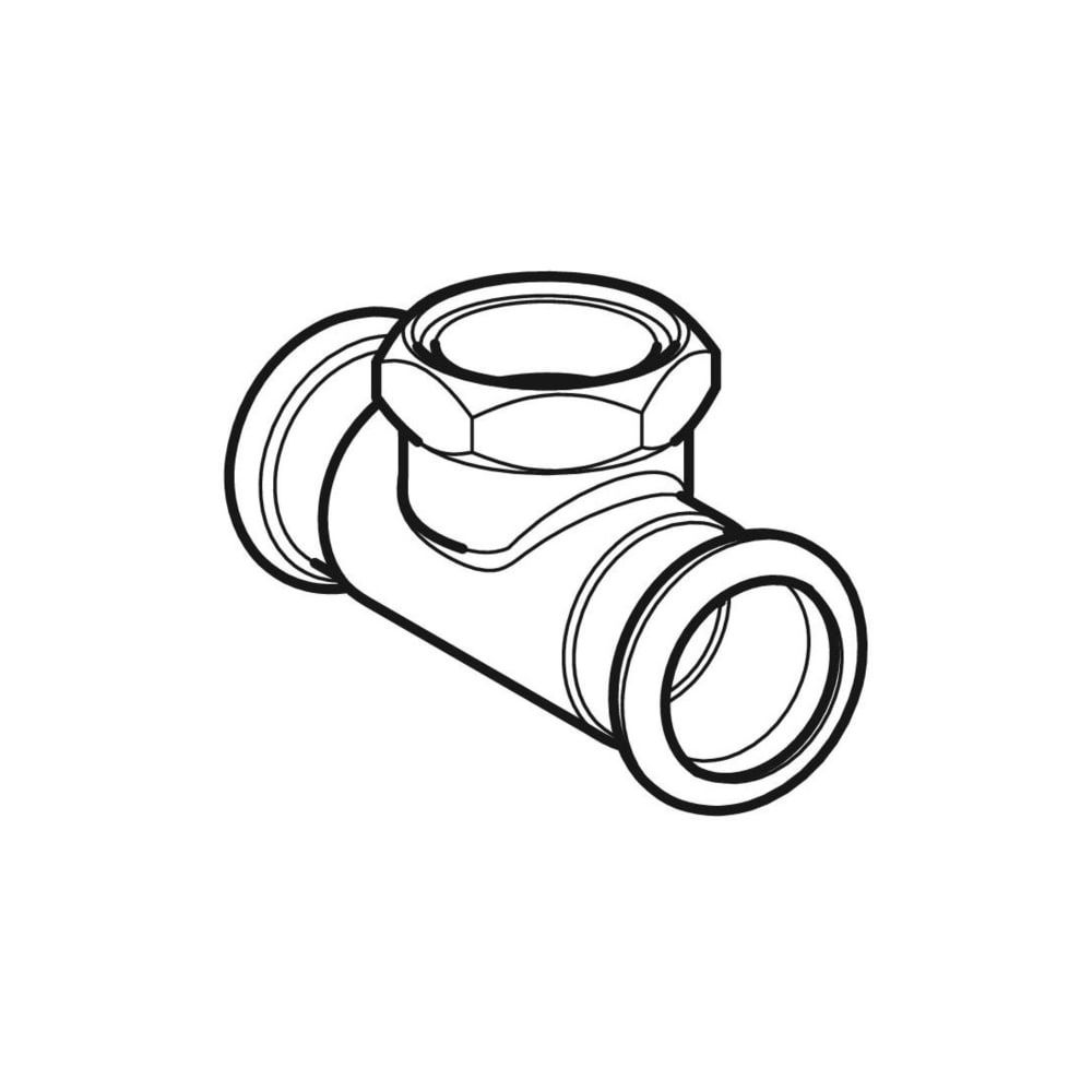 Geberit Mapress Kupfer T-Stück mit Innengewinde Gas CW602N, d 15mm, Rp 1/2″, d1 15mm... GEBERIT-34735 4024723347354 (Abb. 3)