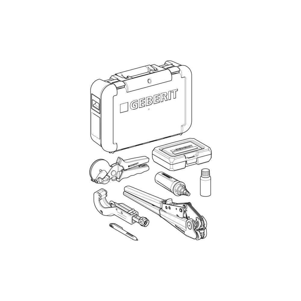 Geberit FlowFit Handpresswerkzeug im Koffer Außendurchmesser 16/20/25/32/40mm... GEBERIT-691031001 4025410727787 (Abb. 5)