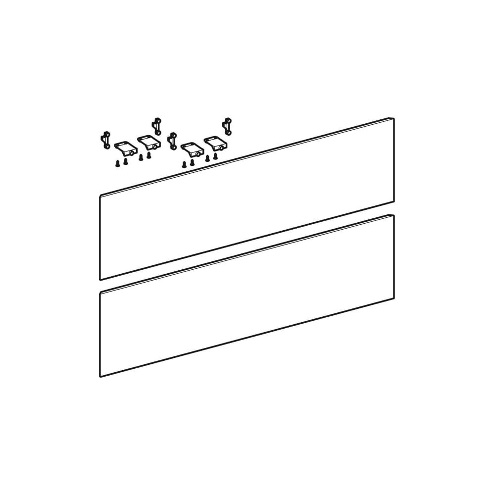 Set Schubladenfronten für ONE Unterschrank für Waschtisch, verkürzte Ausladung B 90c... GEBERIT-244564001 4025410768957 (Abb. 3)