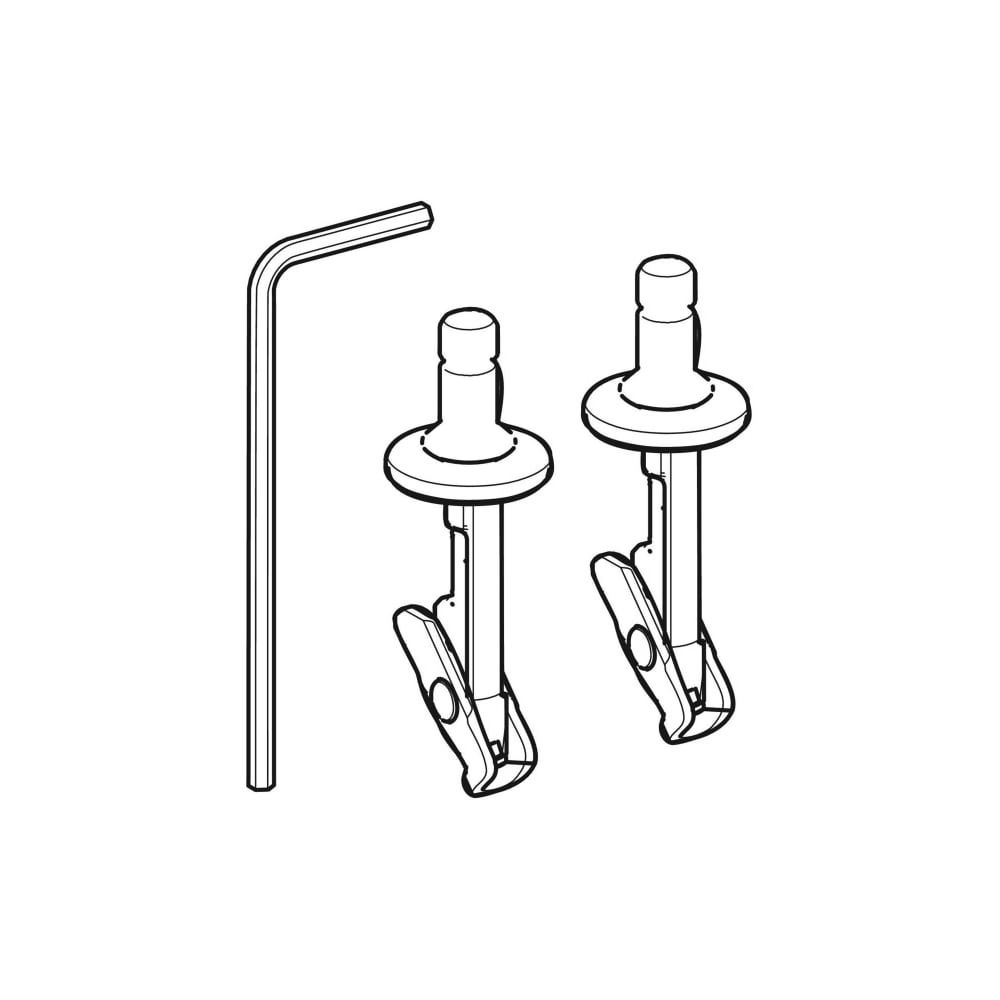 Geberit Set Fixierbolzen für WC-Sitz, EasyMount... GEBERIT-244625001 4025410785466 (Abb. 3)