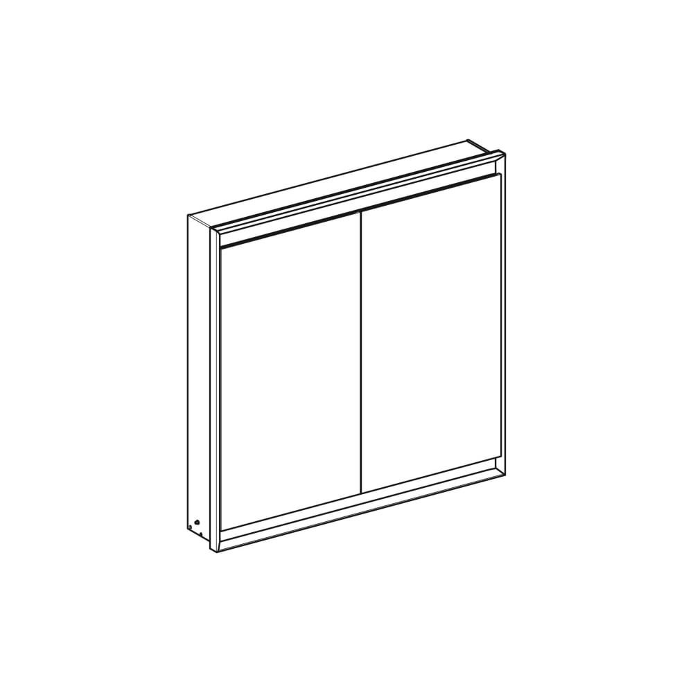 Geberit ONE Spiegelschrank mit ComfortLight, 2 Türen, UP-Montage, Höhe 90cm B 90cm, ... GEBERIT-505803007 4025410077295 (Abb. 3)