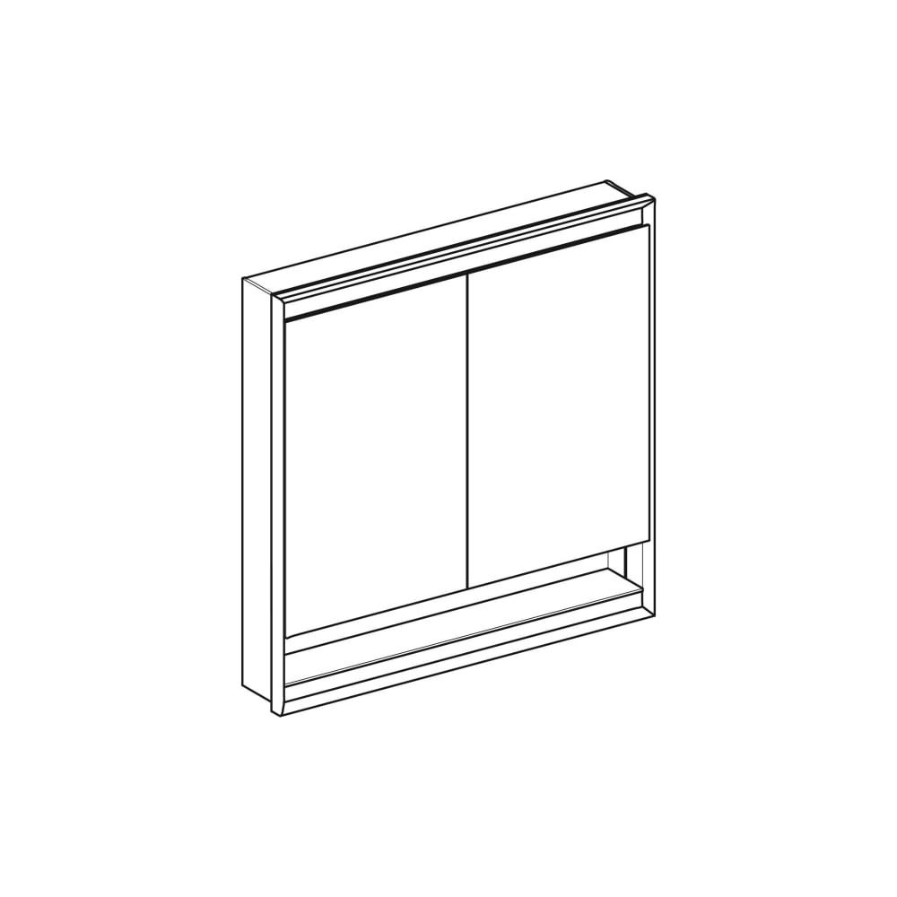 Geberit ONE Spiegelschrank mit Nische und ComfortLight, 2 Türen, UP-Montage, H 90cm ... GEBERIT-505825007 4025410077417 (Abb. 3)