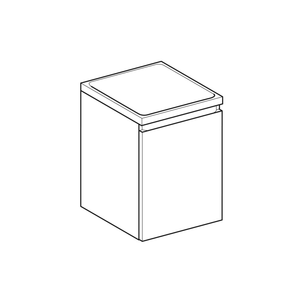 Geberit Renova Plan Seitenschrank 1 Schublade, 40x55x44,5cm, Lava lackiert matt... GEBERIT-501913JK1 4025410905840 (Abb. 3)