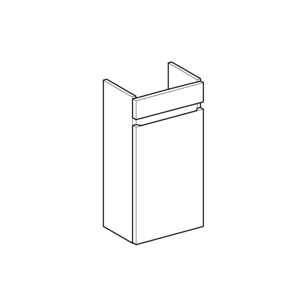 Geberit Renova Plan Unterschrank für Handwaschbecken, 1 Tür, verk. Ausladung, 31,4x6... GEBERIT-501901JK1 4025410905604 (Abb. 3)