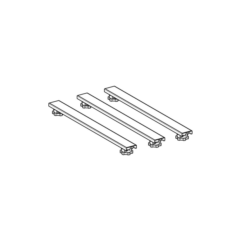 Geberit Set Füße und 3 Traversen, für Duschwannen aus Steinharz, bis 140cm 62,5x6,2–... GEBERIT-554955001 4025410750280 (Abb. 3)