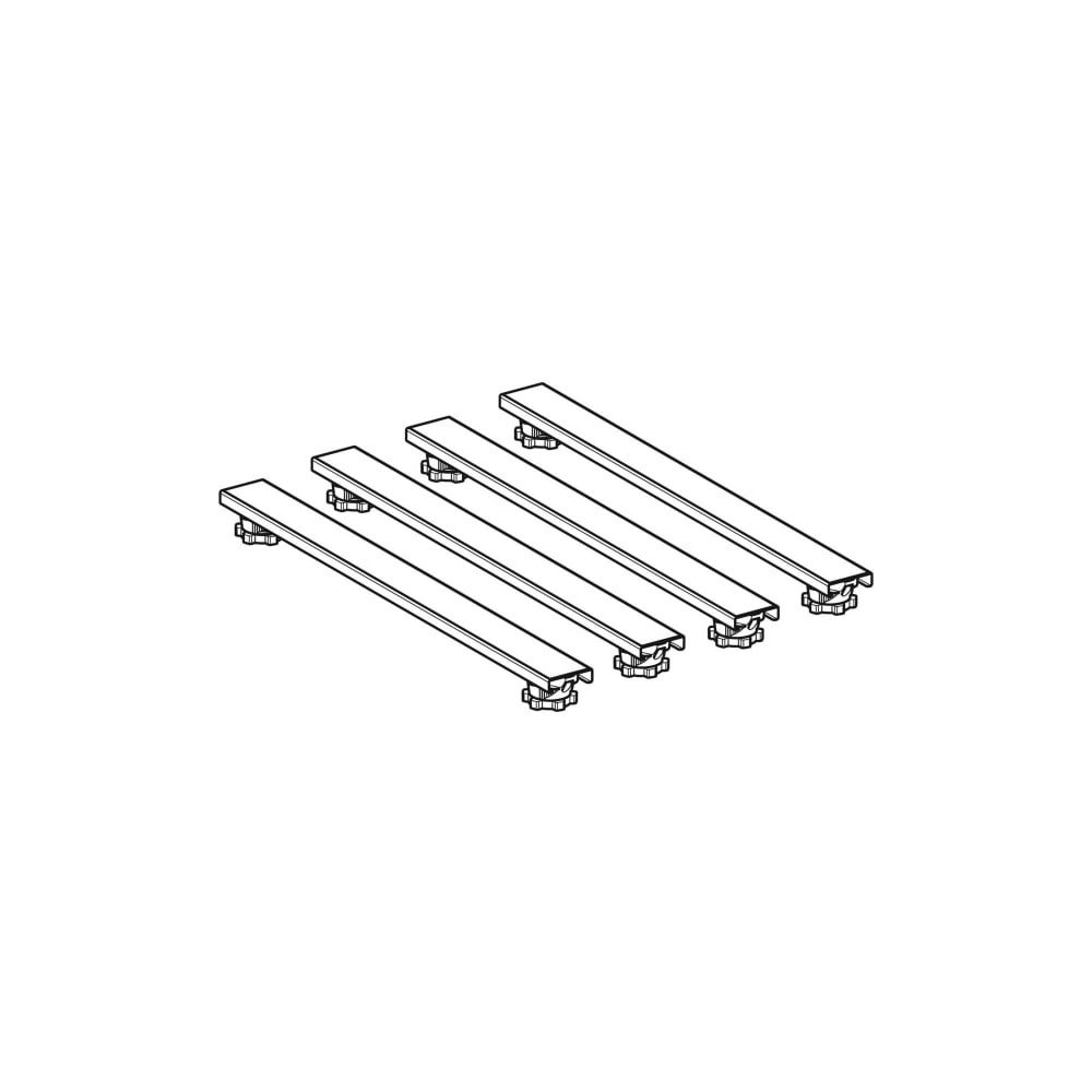Geberit Set Füße und 4 Traversen, für Duschwannen aus Steinharz, ab 140cm 80x6,2–12c... GEBERIT-554962001 4025410750266 (Abb. 3)