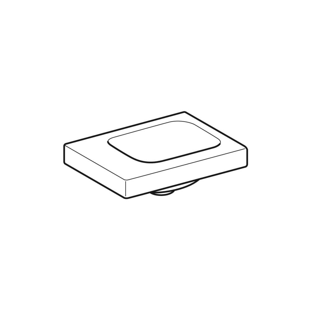 Geberit iCon Light Handwaschbecken 38x13x28cm, Weiß, ohne Hahnloch, ohne Überlauf, A... GEBERIT-501831003 4025410894472 (Abb. 3)