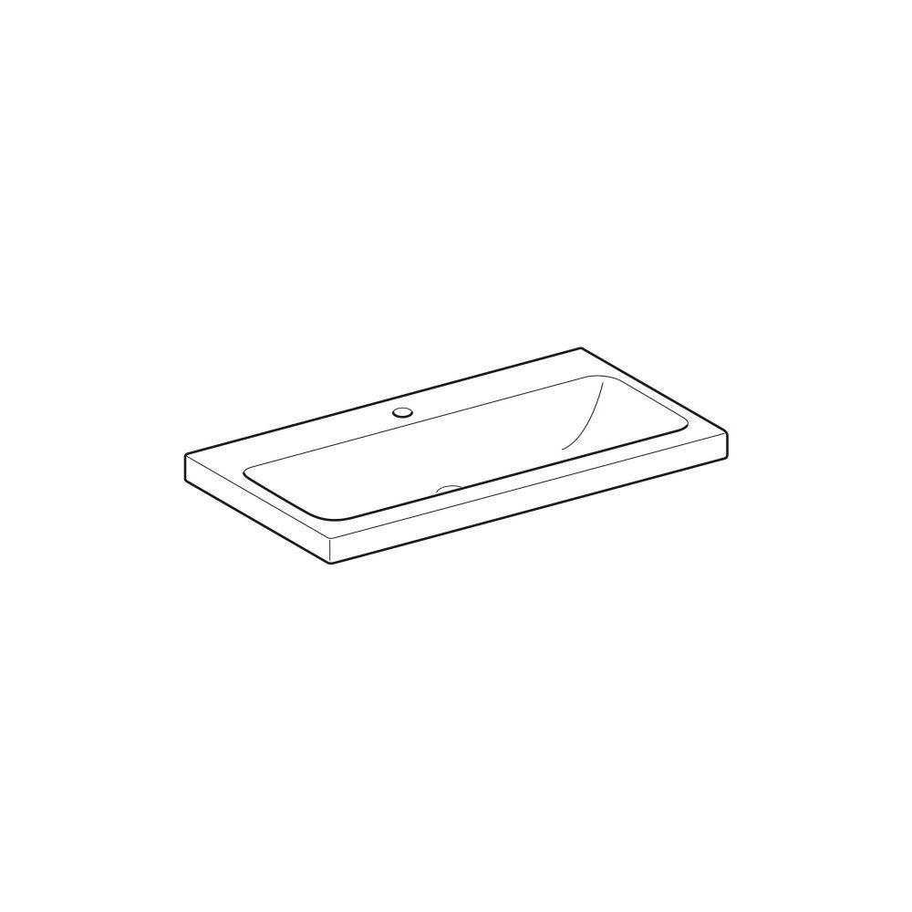 Geberit iCon Light Waschtisch, Breite 90cm, Tiefe 48cm, Hahnloch mittig, ohne Überla... GEBERIT-501836005 4025410894779 (Abb. 3)