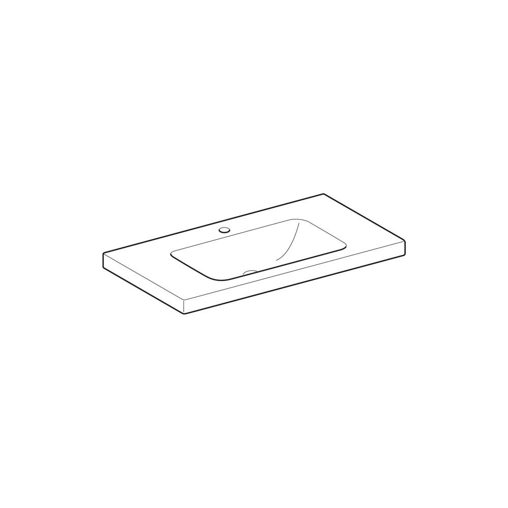 Geberit iCon Light Waschtisch mit Ablagefläche, Breite 90cm, Tiefe 48cm, Hahnloch mi... GEBERIT-501840005 4025410895097 (Abb. 3)