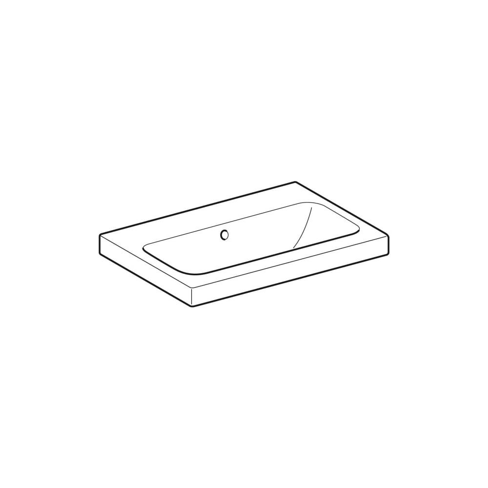 Geberit iCon Light Waschtisch verkürzte Ausladung, Breite 60cm, Tiefe 42cm, ohne Hah... GEBERIT-501841004 4025410895165 (Abb. 3)