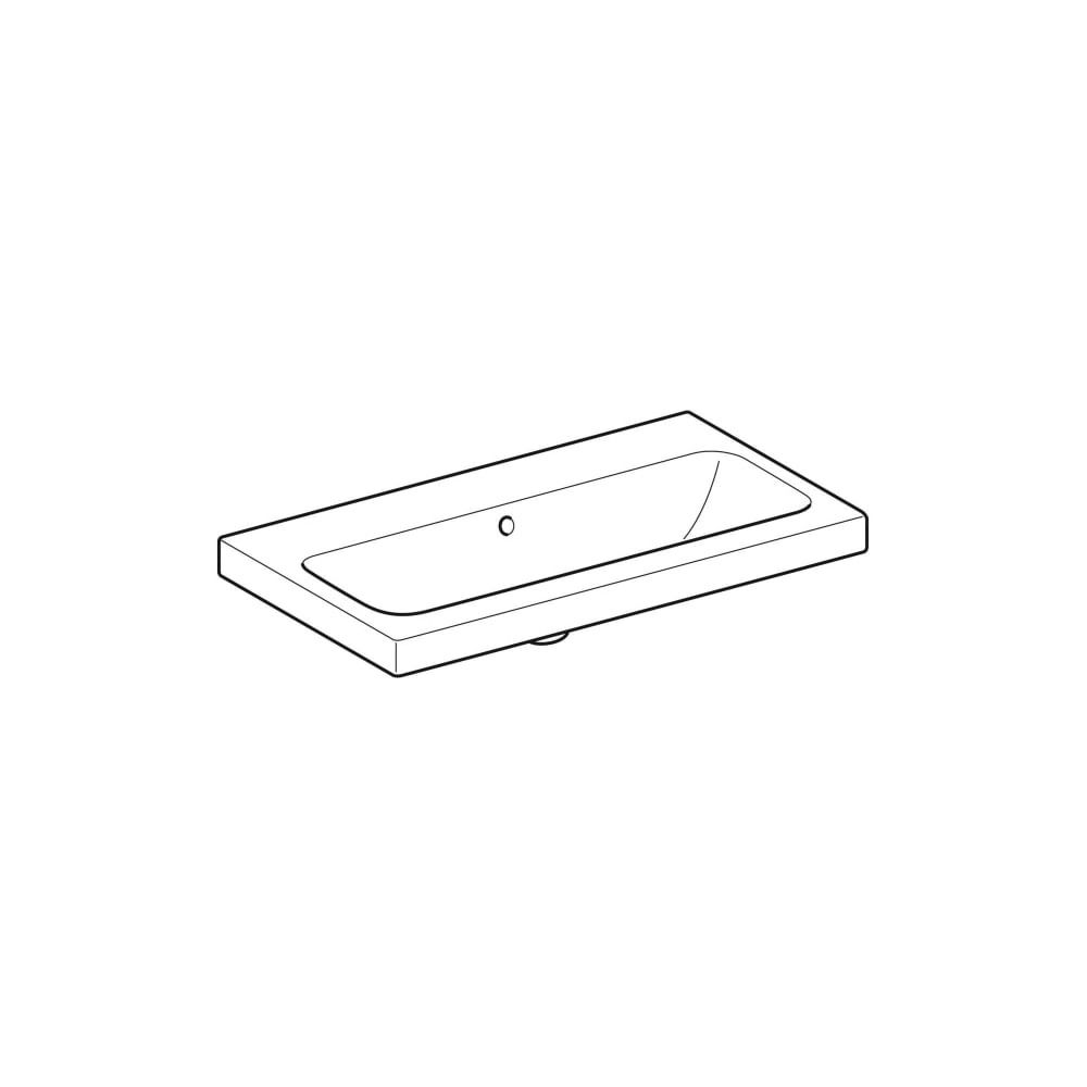 Geberit iCon Light Waschtisch verkürzte Ausladung, Breite 75cm, Tiefe 42cm, ohne Hah... GEBERIT-501842004 4025410895240 (Abb. 3)