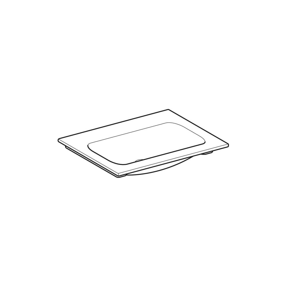Geberit iCon Möbelwaschtisch 60x48cm ohne Hahnloch, ohne Überlauf, Weiß... GEBERIT-501843003 4025410895318 (Abb. 3)