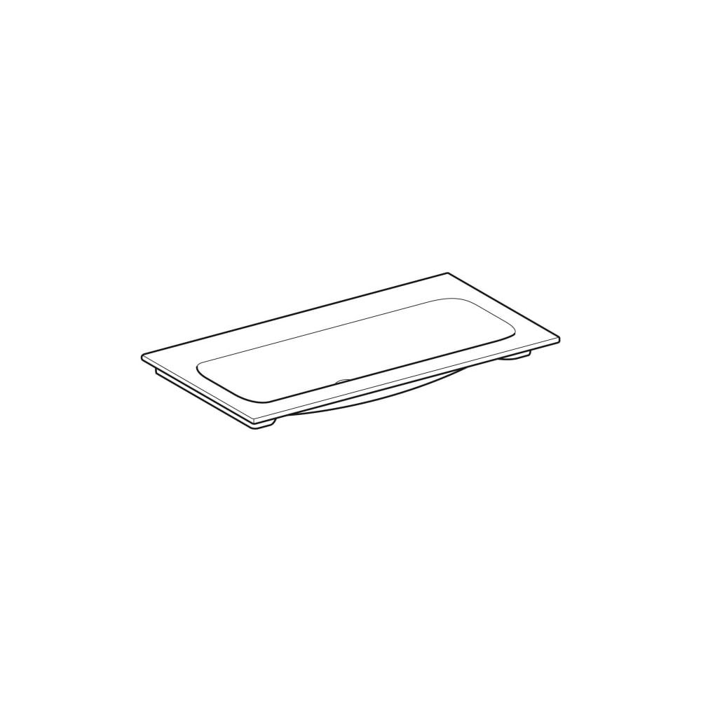Geberit iCon Möbelwaschtisch 90x48cm ohne Hahnloch, ohne Überlauf, Weiß... GEBERIT-501845003 4025410895394 (Abb. 3)