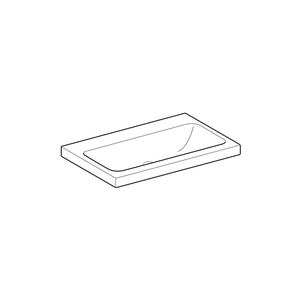 Geberit iCon Light Aufsatzwaschtisch, Breite 75cm, Tiefe 48cm, ohne Hahnloch, ohne Ü... GEBERIT-501848008 4025410895608 (Abb. 3)