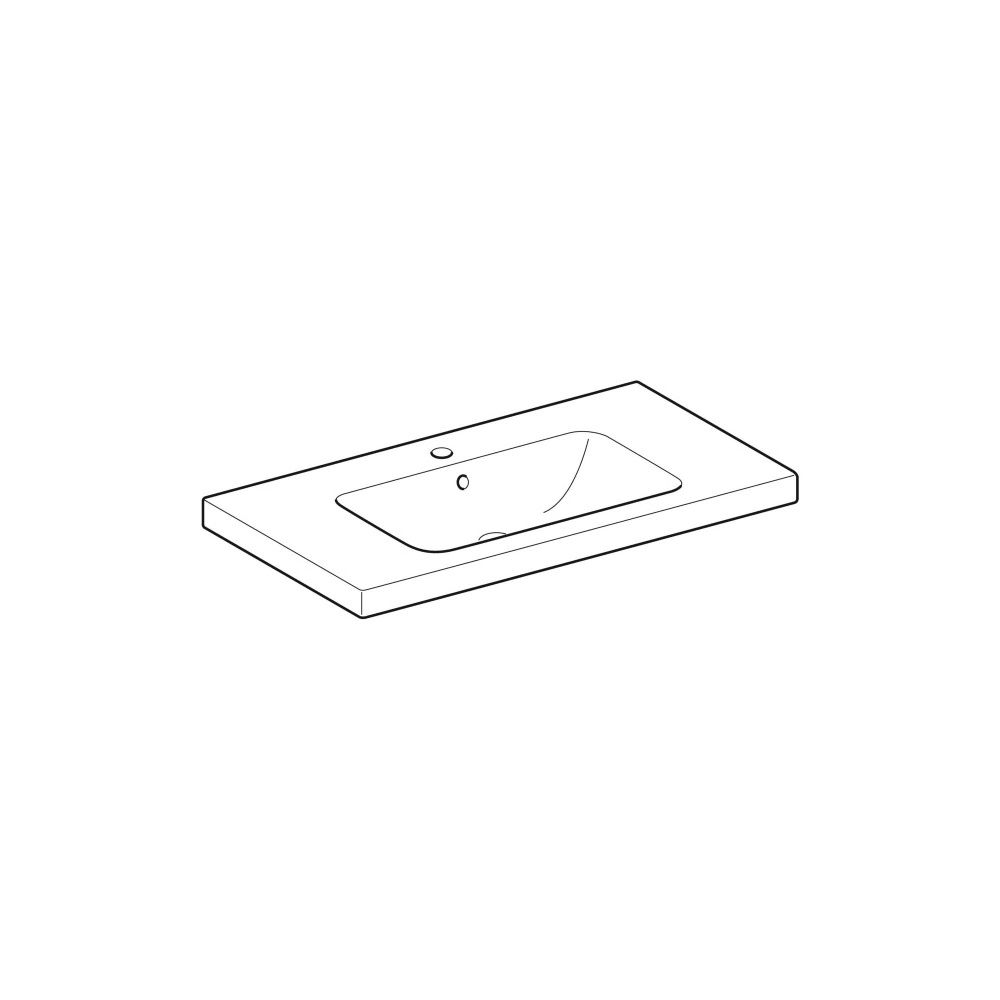 Geberit iCon Light Waschtisch mit Ablagefläche, Breite 90cm, Tiefe 48cm, Hahnloch mi... GEBERIT-501840001 4025410895059 (Abb. 3)