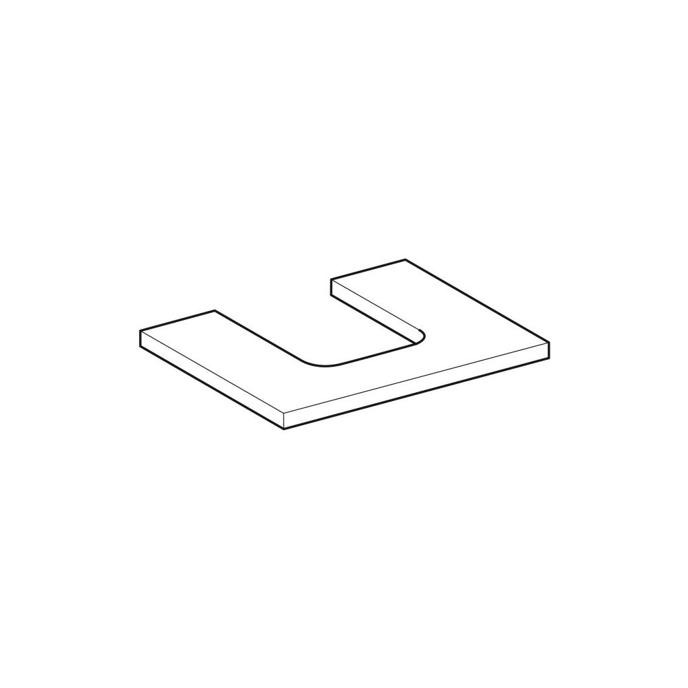 Geberit ONE Waschtischplatte Ausschnitt mittig, für Aufsatzwaschtisch Schalenform, 6... GEBERIT-505271004 4025410936226 (Abb. 3)