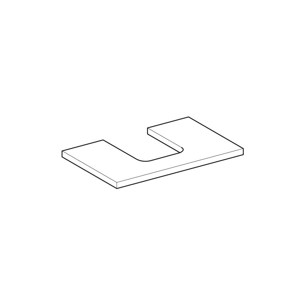 Geberit ONE Waschtischplatte Ausschnitt mittig, für Aufsatzwaschtisch Schalenform, 7... GEBERIT-505272006 4025410936318 (Abb. 3)