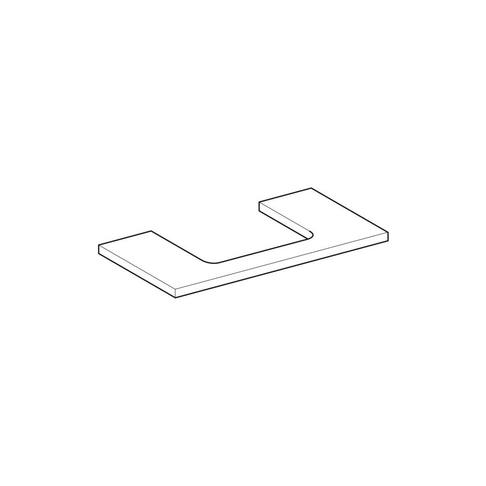 Geberit ONE Waschtischplatte Ausschnitt mittig, für Aufsatzwaschtisch rechteckig, 90... GEBERIT-505283004 4025410936714 (Abb. 3)