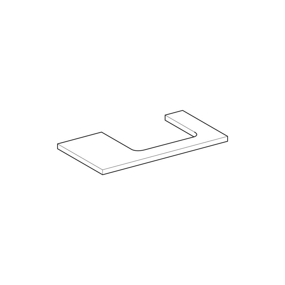 Geberit ONE Waschtischplatte Ausschnitt rechts, für Aufsatzwaschtisch rechteckig, 90... GEBERIT-505323004 4025410937629 (Abb. 3)
