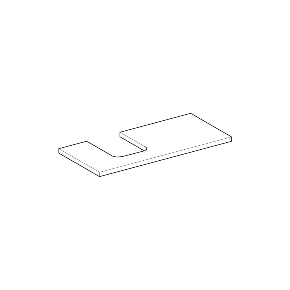 Geberit ONE Waschtischplatte Ausschnitt links, für Aufsatzwaschtisch Schalenform, 10... GEBERIT-505294001 4025410937032 (Abb. 4)