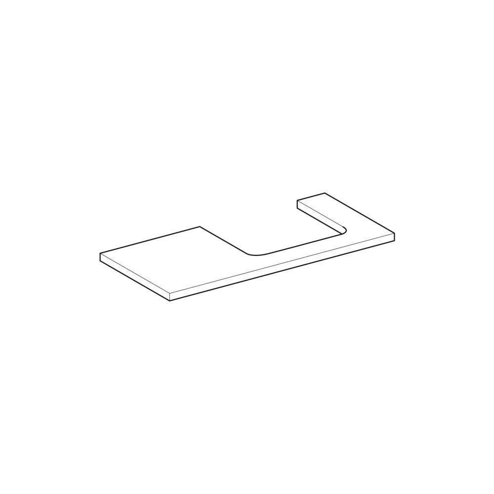 Geberit ONE Waschtischplatte Ausschnitt rechts, für Aufsatzwaschtisch rechteckig, 10... GEBERIT-505324007 4025410937728 (Abb. 3)