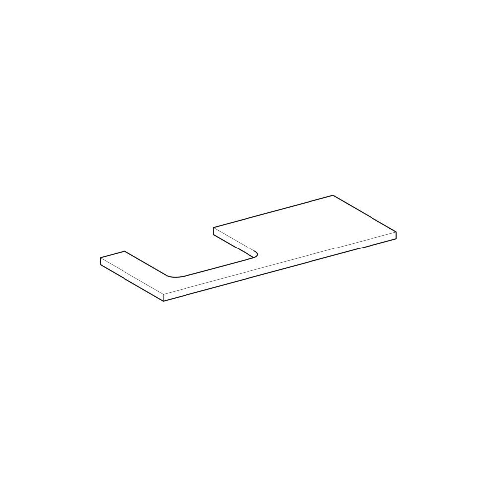 Geberit ONE Waschtischplatte Ausschnitt links, für Aufsatzwaschtisch rechteckig, 120... GEBERIT-505305003 4025410937339 (Abb. 3)