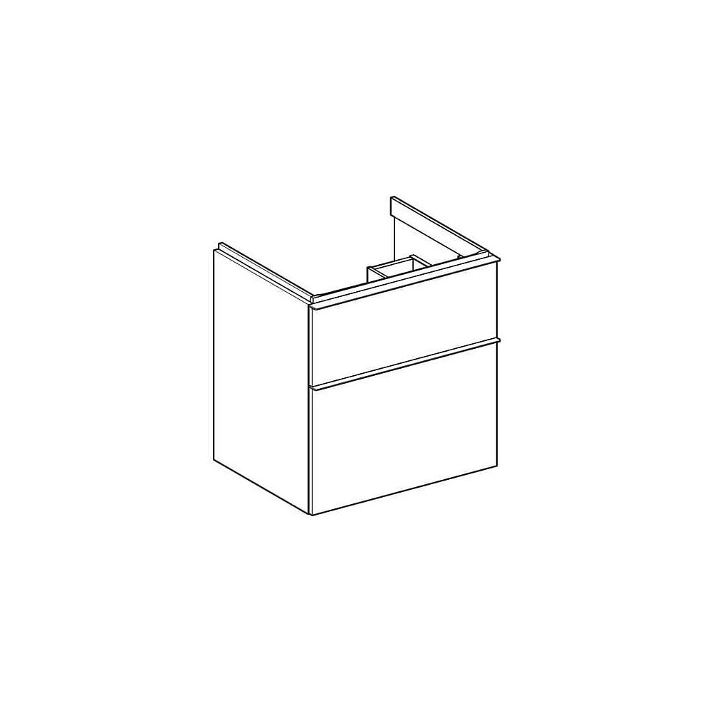 Geberit iCon Unterschrank für Waschtisch, 2 Schubladen Waschtisch 60cm, Weiß, lackie... GEBERIT-502303013 4025410941244 (Abb. 4)