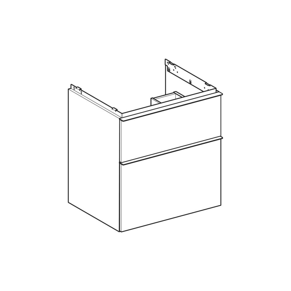 Geberit iCon Unterschrank für Waschtisch, 2 Schubladen Waschtisch 60cm, Weiß, lackie... GEBERIT-502303013 4025410941244 (Abb. 8)