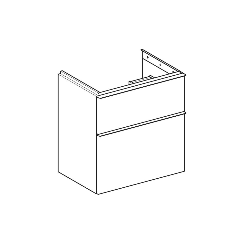 Geberit iCon Unterschrank für Waschtisch 2 Schubladen verkürzte Ausladung WT 60cm La... GEBERIT-502307JK1 4025410942463 (Abb. 8)