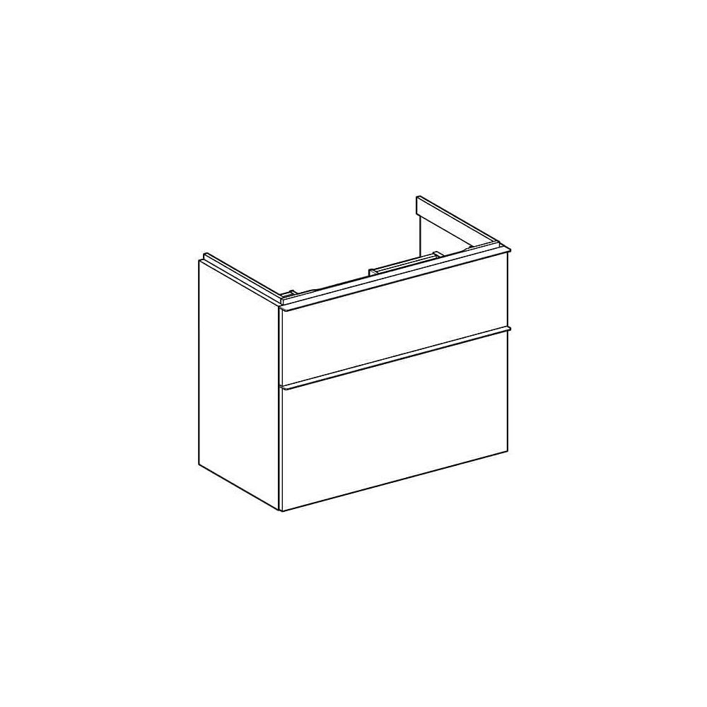 Geberit iCon Unterschrank für WT 2 Schubladen verkürzte Ausladung WT 75cm, Nussbaum ... GEBERIT-502308JR1 4025410942524 (Abb. 4)