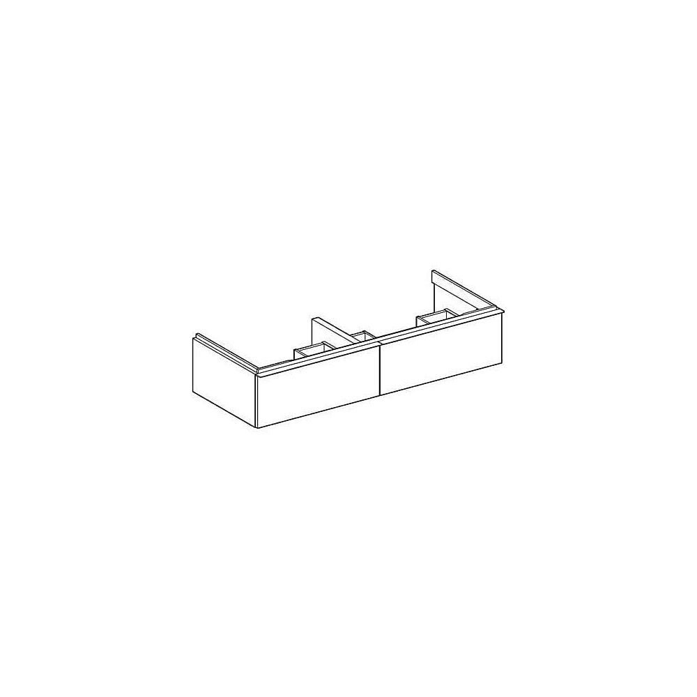Geberit iCon Unterschrank für Doppelwaschtisch, 2 Schubladen 120x24,7cm, Eiche Melam... GEBERIT-502314JH1 4025410942739 (Abb. 4)