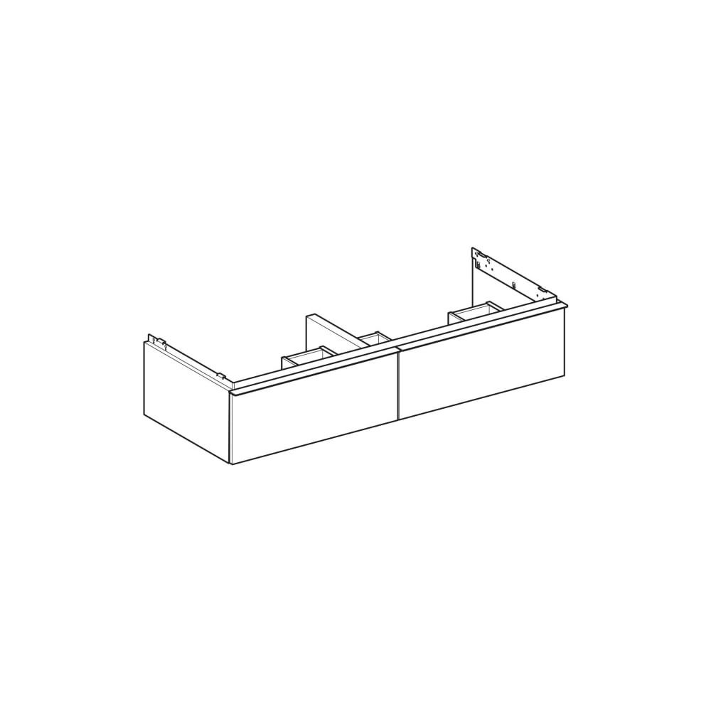 Geberit iCon Unterschrank für Doppelwaschtisch, 2 Schubladen 120x24,7cm, Eiche Melam... GEBERIT-502314JH1 4025410942739 (Abb. 8)