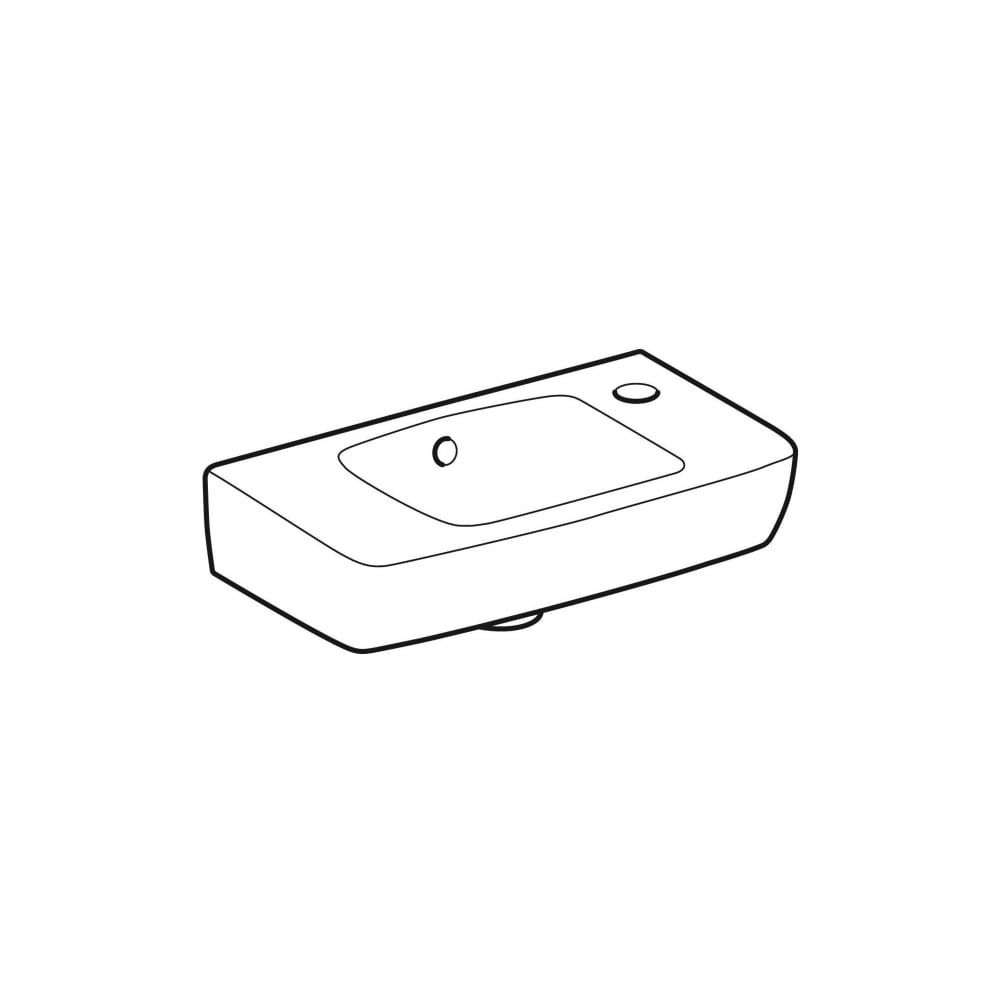 Geberit Renova Compact Handwaschbecken Ablagefl. li verk. Ausladung 45x145x25cm HL r... GEBERIT-501730018 4025410870131 (Abb. 3)