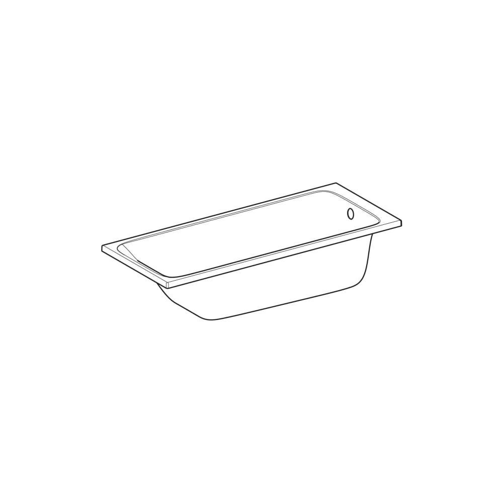 Geberit Tawa Rechteckbadewanne schmaler Rand 180x80cm, Gesamtvolumen 273l... GEBERIT-554132011 4025410872814 (Abb. 7)