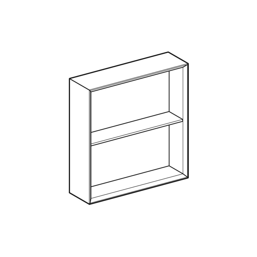 Geberit iCon Regal quadratisch, 45x46,7x13,2cm, Nussbaum hickory Melamin Holzstruktu... GEBERIT-502323JR1 4025410943125 (Abb. 3)