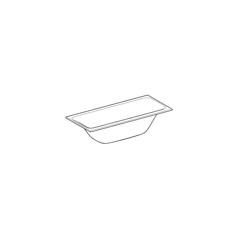 Geberit Tawa Rechteckbadewanne schmaler Rand, Duo 170x75cm, Gesamtvolumen 186l... GEBERIT-554133011 4025410872821 (Abb. 3)