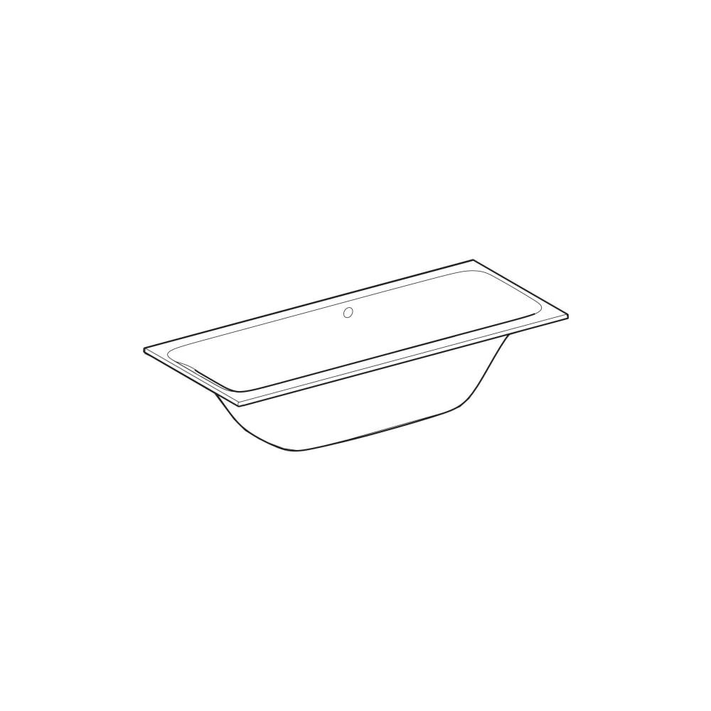 Geberit Tawa Rechteckbadewanne schmaler Rand, Duo 190x90cm, Gesamtvolumen 330l... GEBERIT-554135011 4025410872746 (Abb. 7)