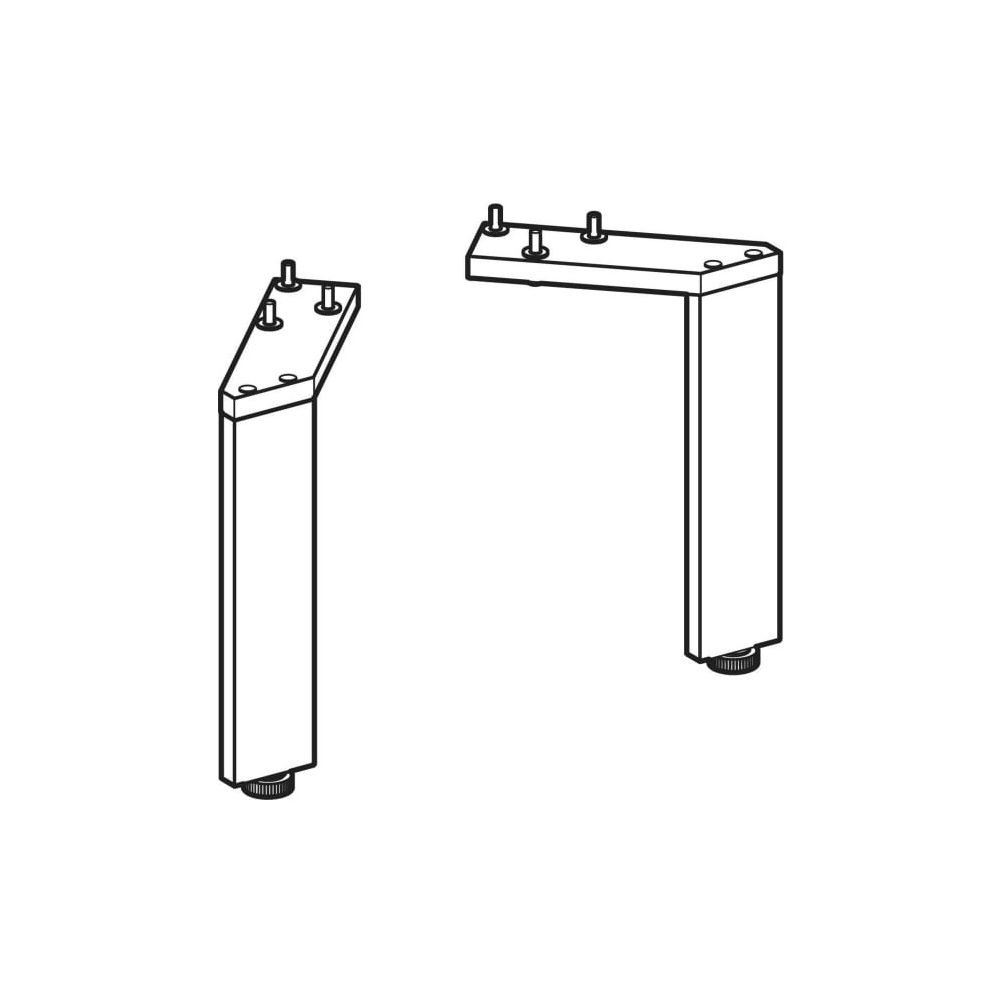 Geberit Set Füße schmal, 18,5-19,3cm, Aluminium, Chrom, 502329001... GEBERIT-502329001 4025410941855 (Abb. 11)
