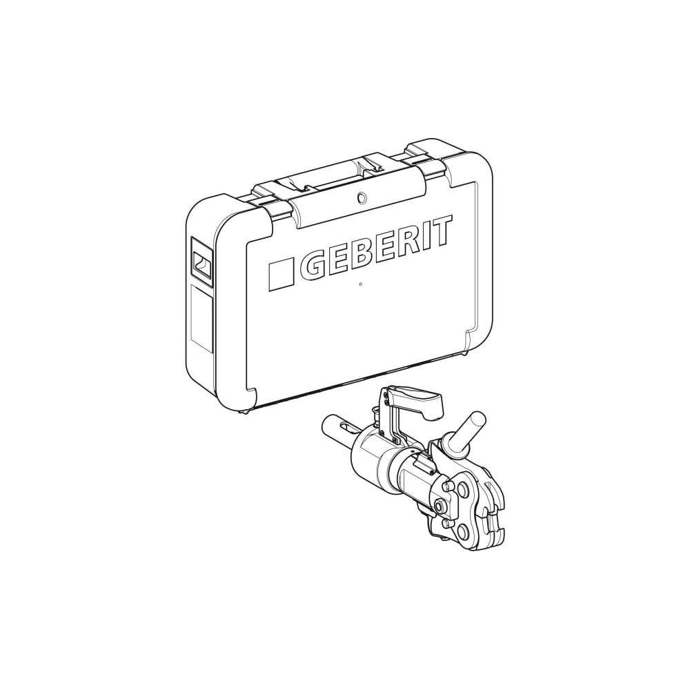 Geberit CP700G Presszylinder mit Zwischenbacke Typ 4, im Koffer... GEBERIT-691240001 4025410931696 (Abb. 3)