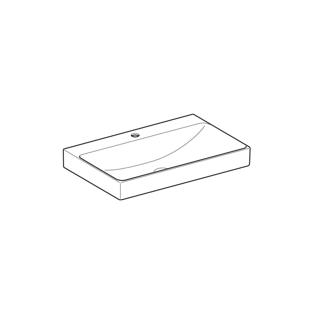 Geberit ONE Waschtisch Abgang vertikal, Breite 75cm, Tiefe 48cm, Hahnloch mittig, oh... GEBERIT-505020012 4025410953636 (Abb. 3)