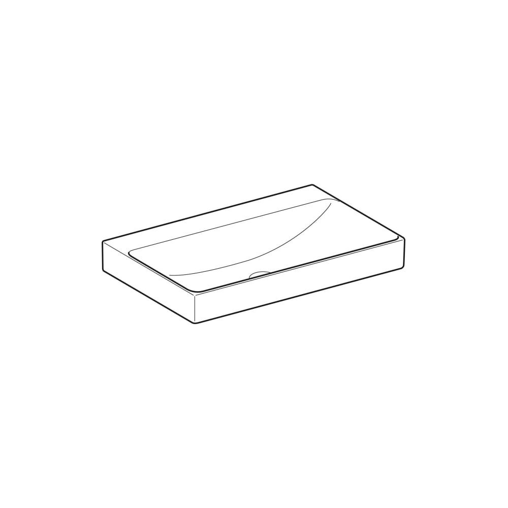 Geberit ONE Waschtisch Abgang vertikal, Breite 75cm, Tiefe 48cm, ohne Hahnloch, ohne... GEBERIT-505021012 4025410953698 (Abb. 3)