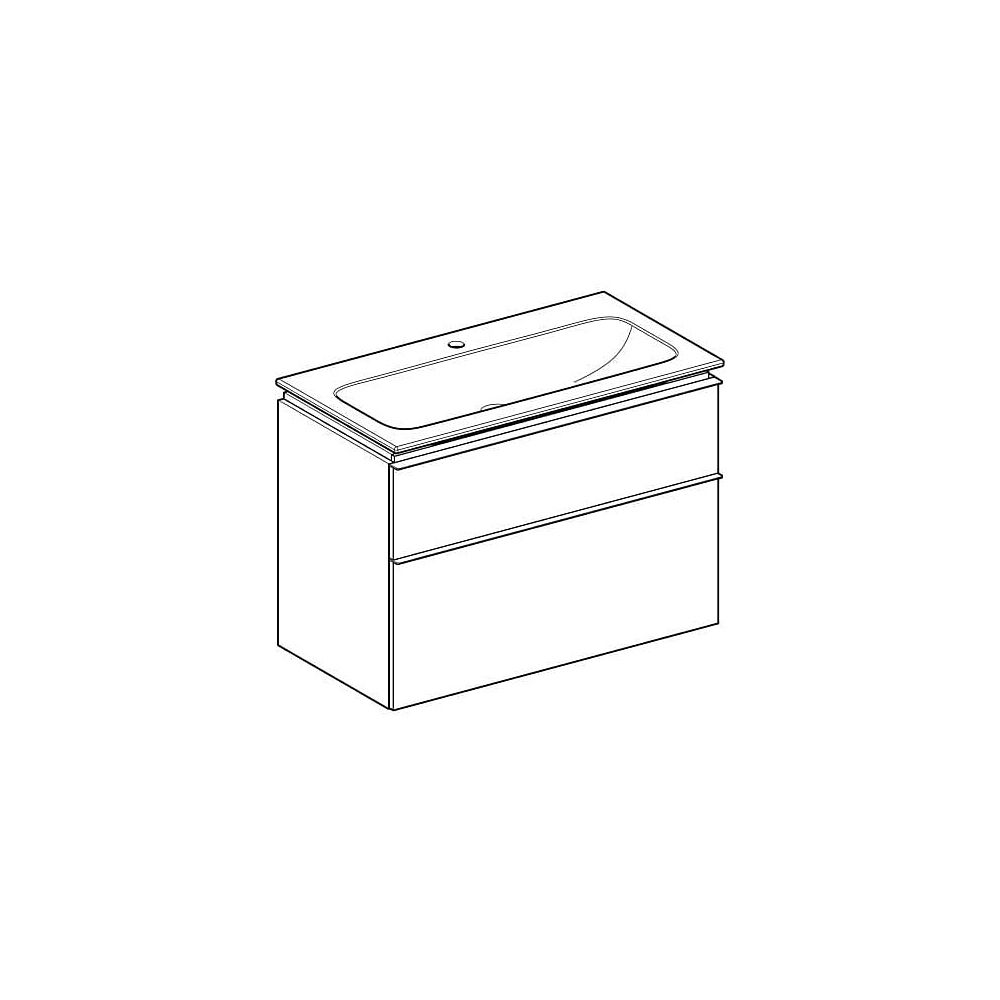 Geberit iCon Set Möbelwaschtisch schmaler Rand 2 Schubladen An. 90cm KeraTect Sandgr... GEBERIT-502333JL1 4025410943378 (Abb. 3)