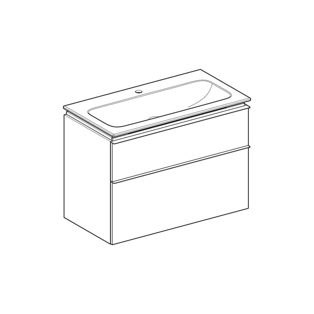 Geberit iCon Set Möbelwaschtisch schmaler Rand 2 Schubladen An. 90cm KeraTect Sandgr... GEBERIT-502333JL1 4025410943378 (Abb. 7)