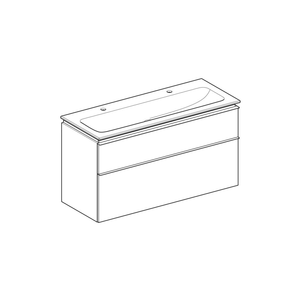 Geberit iCon Set Möbelwaschtisch schmaler Rand 2 Schubladen Ansch. 120cm KeraTect We... GEBERIT-502334013 4025410941985 (Abb. 7)