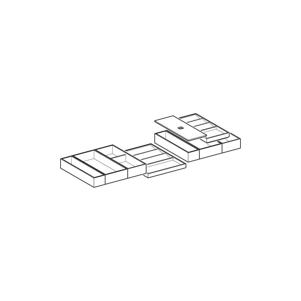 Geberit Set Schubladeneinsätze für obere Schublade Breite Waschtisch 105cm... GEBERIT-502352001 4025410944290 (Abb. 3)