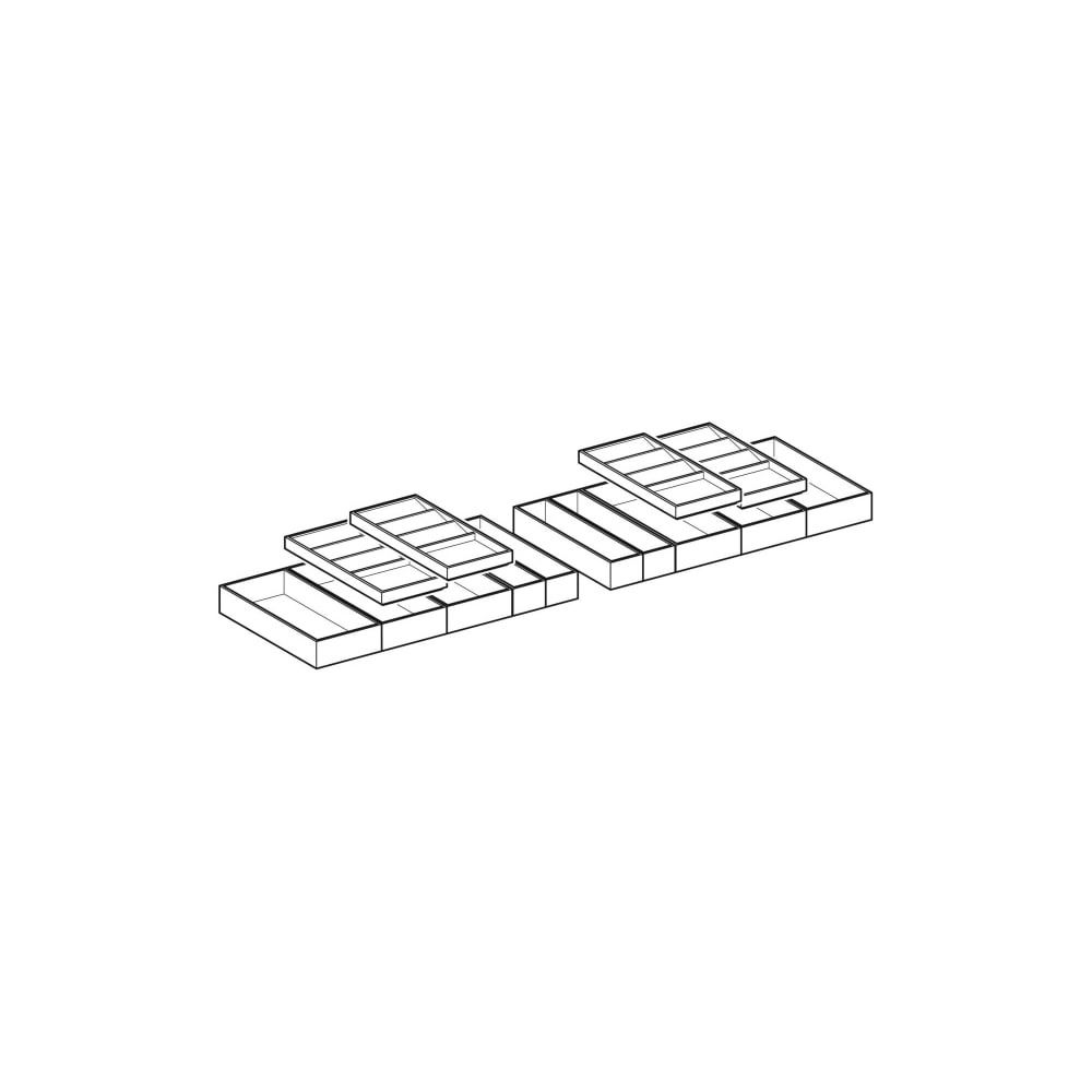 Geberit Set Schubladeneinsätze für obere Schublade Breite Waschtisch 135cm... GEBERIT-502354001 4025410949899 (Abb. 3)