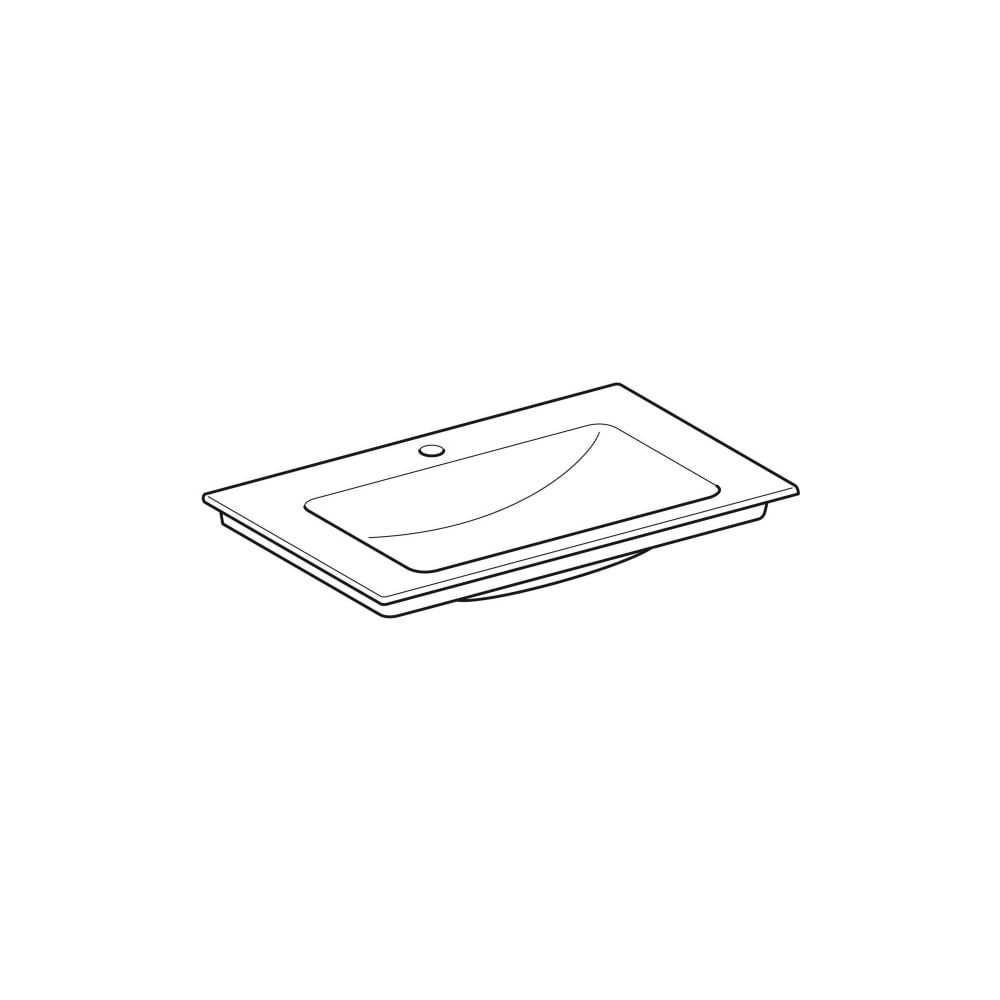 Geberit ONE Möbelwaschtisch Abgang vertikal, Breite 75cm, Tiefe 48cm, Hahnloch mitti... GEBERIT-505010012 4025410953520 (Abb. 2)