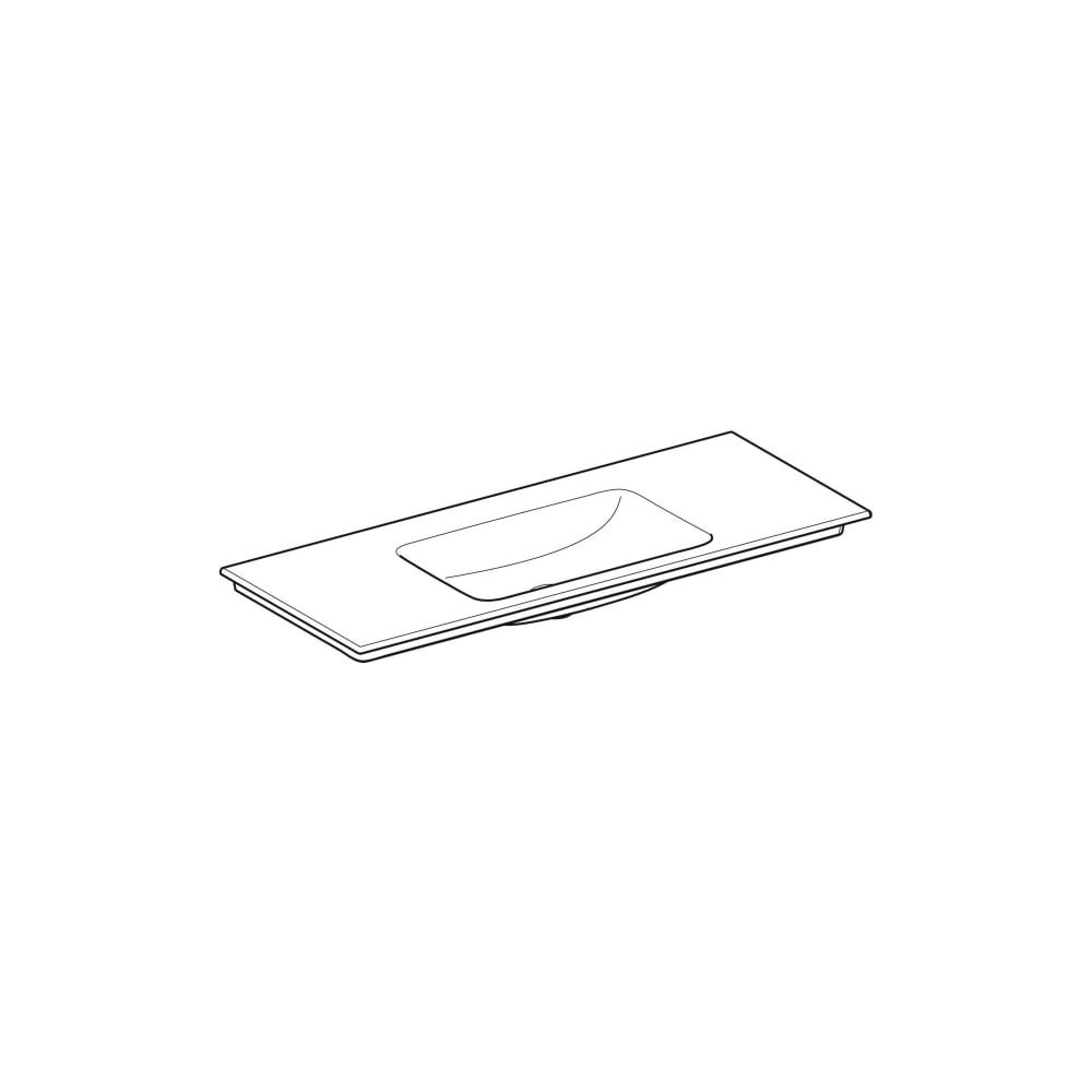 Geberit ONE Möbelwaschtisch Abgang vertikal, Breite 120cm, Tiefe 48cm, ohne Hahnloch... GEBERIT-505011015 4025410953605 (Abb. 3)