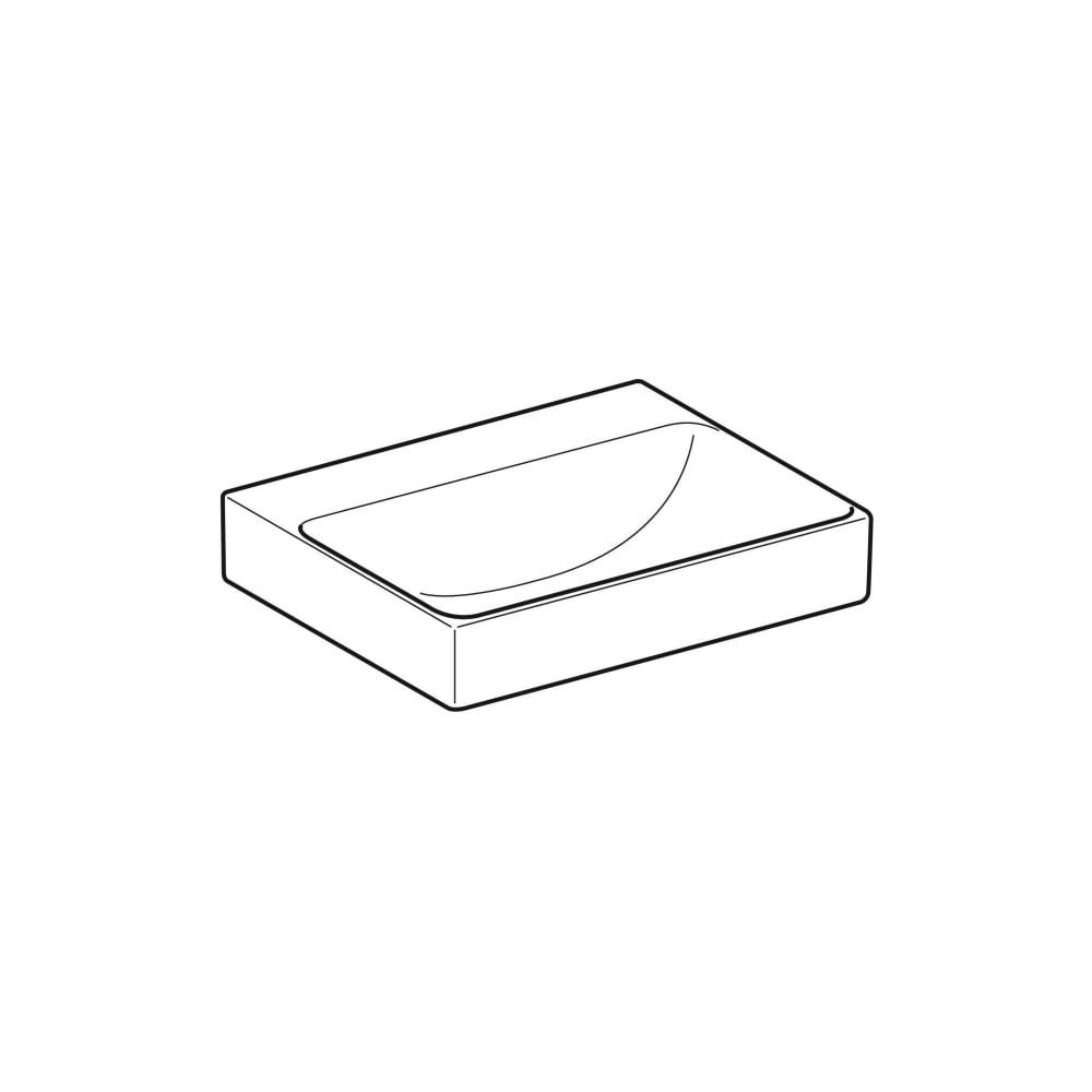 Geberit ONE Aufsatzwaschtisch rechteckig, Abgang vertikal, B 50cm, Tiefe 40cm, ohne ... GEBERIT-505031016 4025410953766 (Abb. 3)
