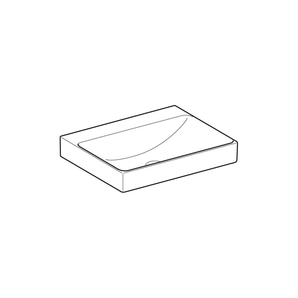 Geberit ONE Waschtisch Abgang vertikal, Breite 60cm, Tiefe 48cm, ohne Hahnloch, ohne... GEBERIT-505021011 4025410953681 (Abb. 3)